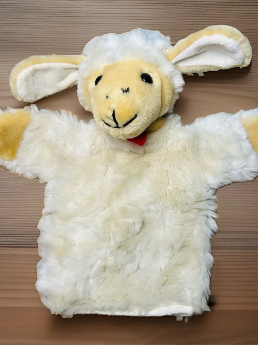 Sigikid Germany Lamb Hand Puppet 10" Cream Colored Floppy Ears